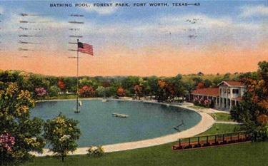 1937 Postcard fo the Forest Park pool