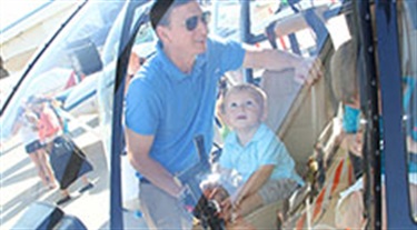 Meacham Birthday kids in cockpit