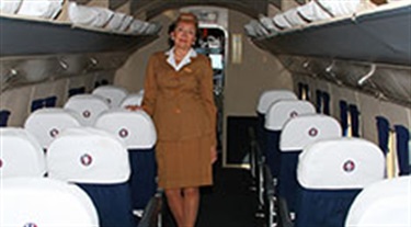 Meacham Birthday plane interior