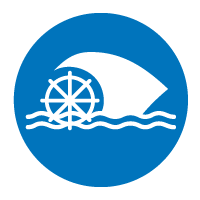 Donate waterwheel icon