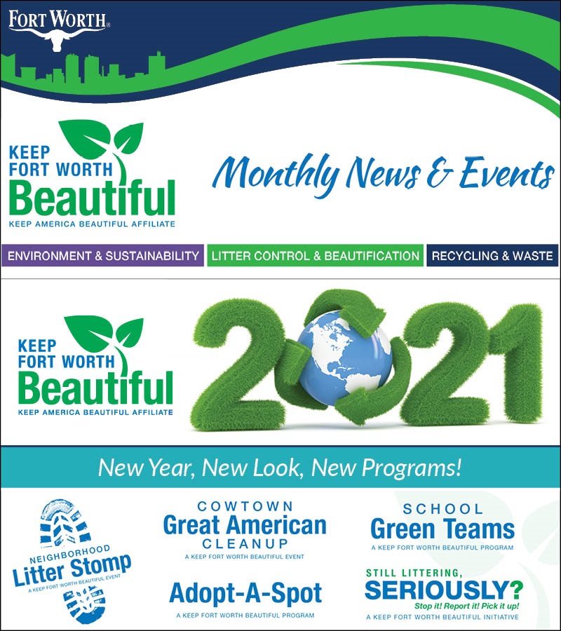 Keep Fort Worth Beautiful Newsletter graphic