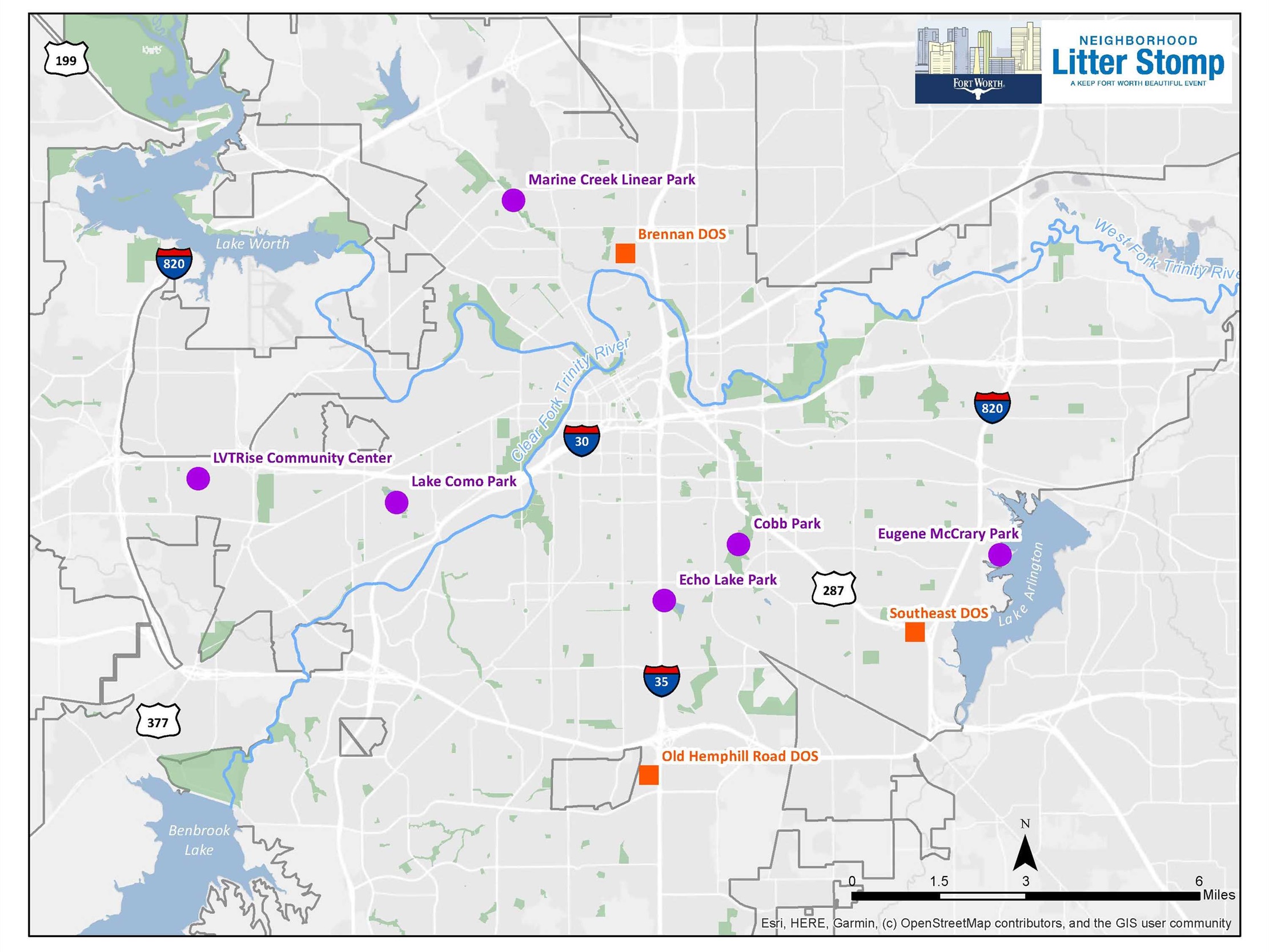2021 Litter Stomp overview map