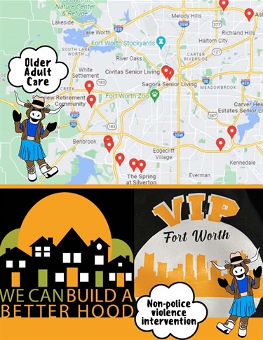 Molly - older adult care locations and VIP Fort worth non-police violence intervention
