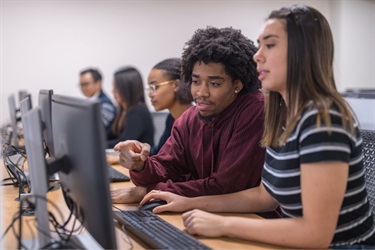 Youths working together