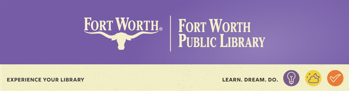Purple library header
