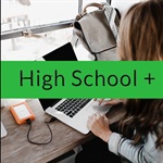 High school and older with computer