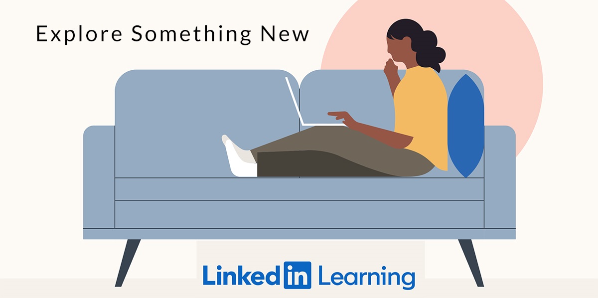 woman on couch with logo and words 