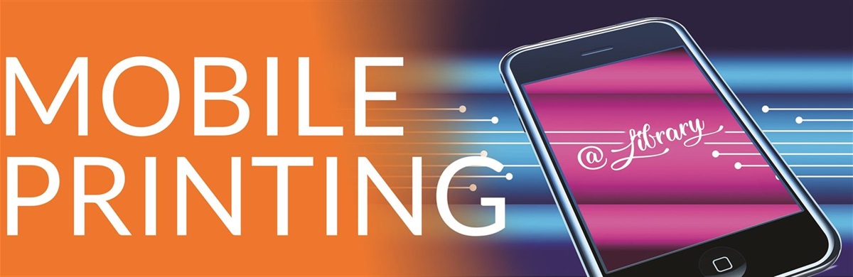 Mobile printing banner showing phone