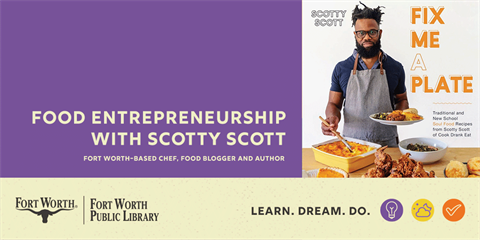 Fort Worth-based chef, food blogger and author Scotty Scott will be at the Ella Mae Shamblee on Jan. 11, 2023