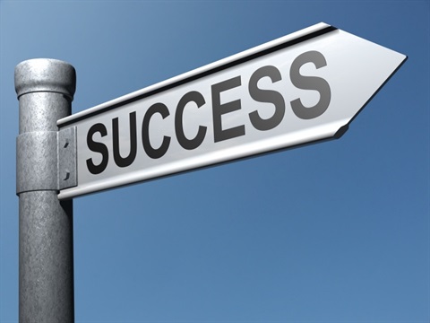 Success street sign