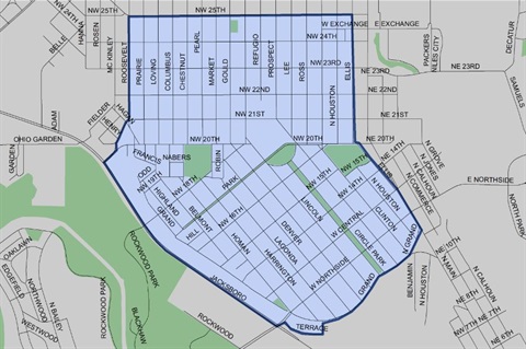 Northside Area map