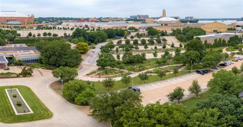 an aerial view of the Garden