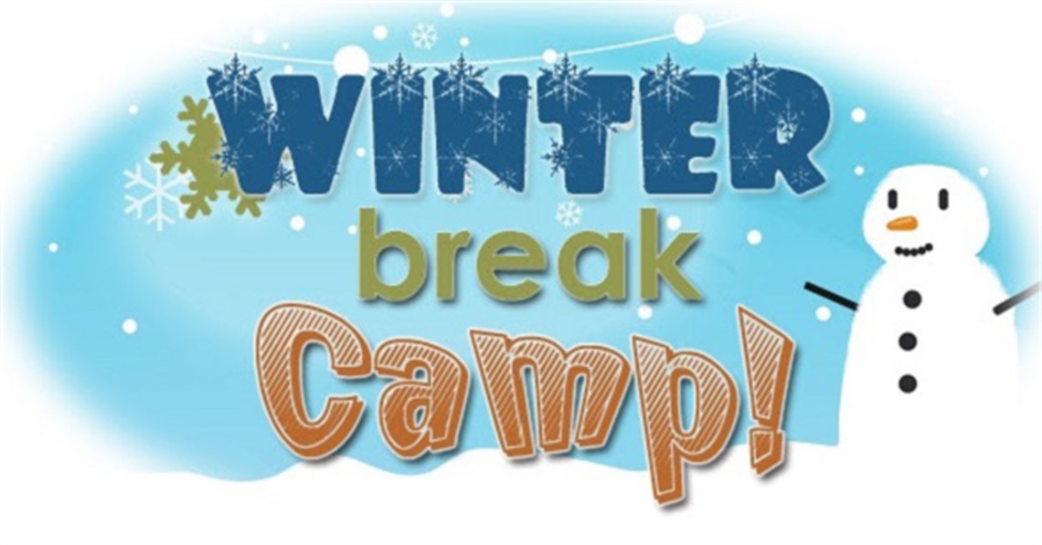 Graphic that says Winter Break Camp