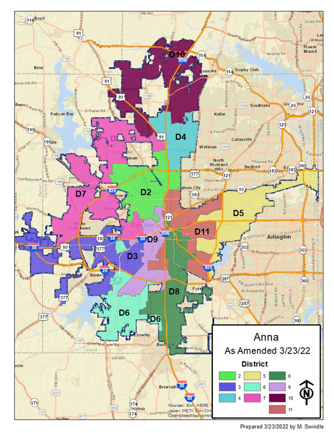 the map with proposed districts