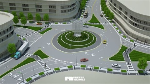 a rendering of a roundabout