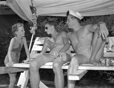 Lifeguards at the Forest Park pool