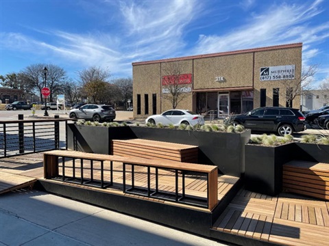 an example of a parklet