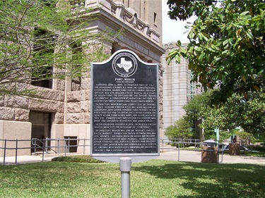 Fort Worth Historical Marker