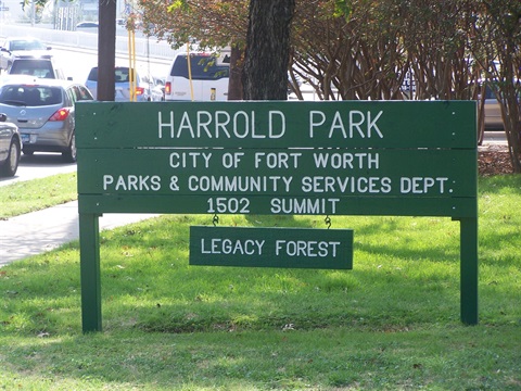 Harrold Park Sign