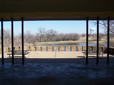 Oakland Lake Shelter with lake view