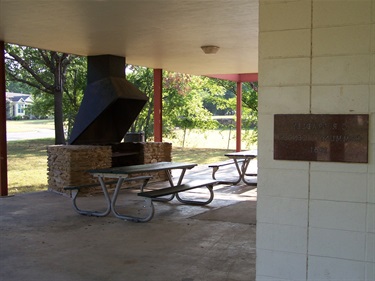Shelter and grill