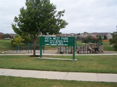 Vista West Park sign