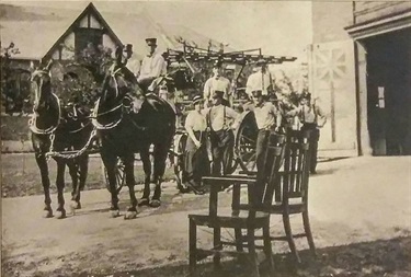 Station 8 horses and wagon