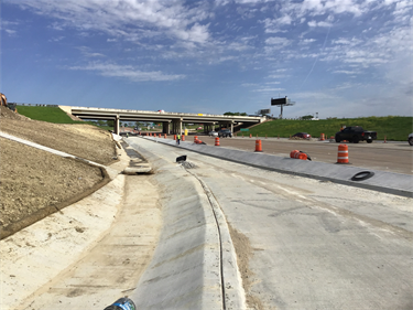 Marine Creek Parkway construction May 2023 - 2