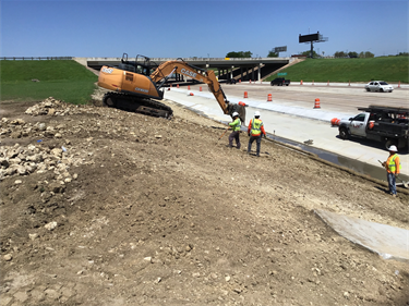 Marine Creek Parkway construction May 2023 - 3
