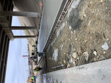 Marine Creek Parkway construction March 2023 - 3