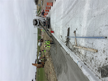Marine Creek Parkway construction March 2023 - 4