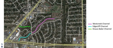 Westcreek Channel Project Map