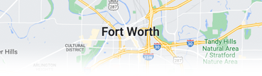 Map of City Fort Worth Texas