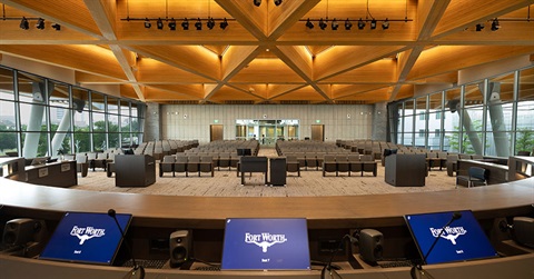 City Council view form the council seats