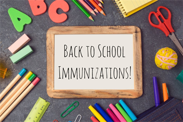 Back to school immunizations