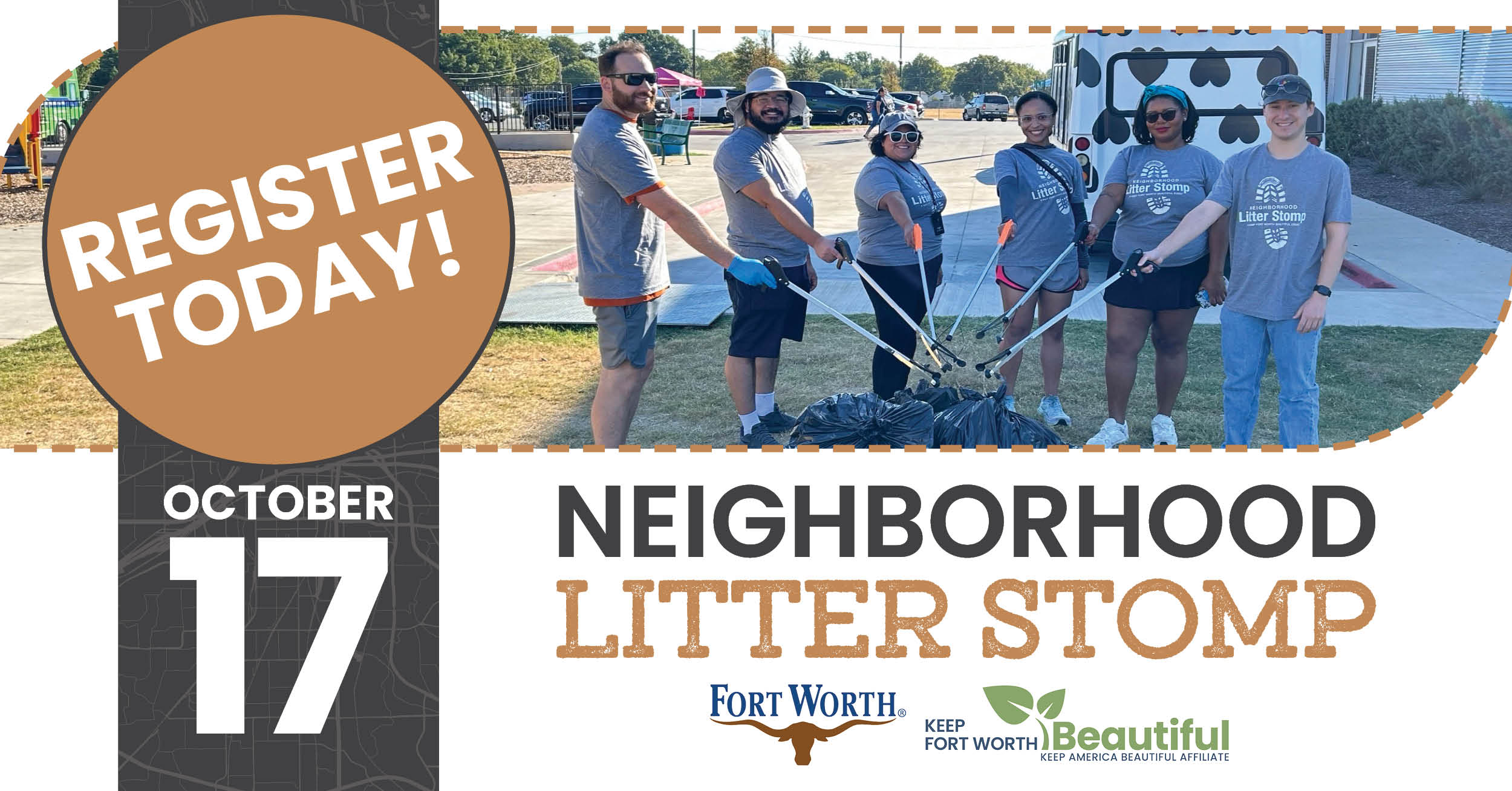 Neighborhood Litter Stomp: October 17, 2026