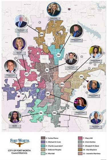 District Maps with Councilmembers