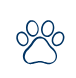 Animals paw print icon