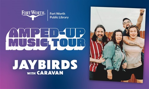 Fort Worth Artist Jaybirds will perform live at the Summerglen Library on July 31