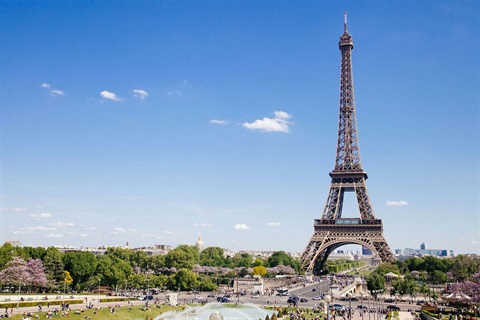 Picture is set in France with its iconic Eiffel Tower 