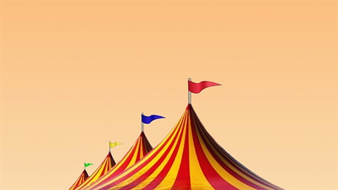 image of circus tents