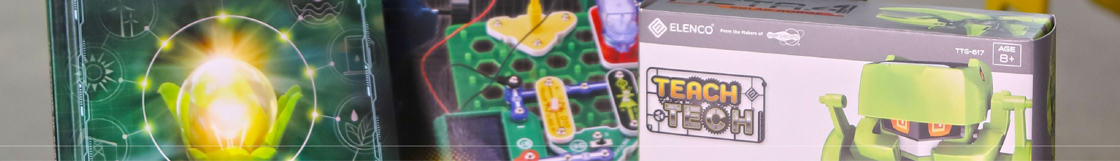 An image of various STEAM kits, including on called 