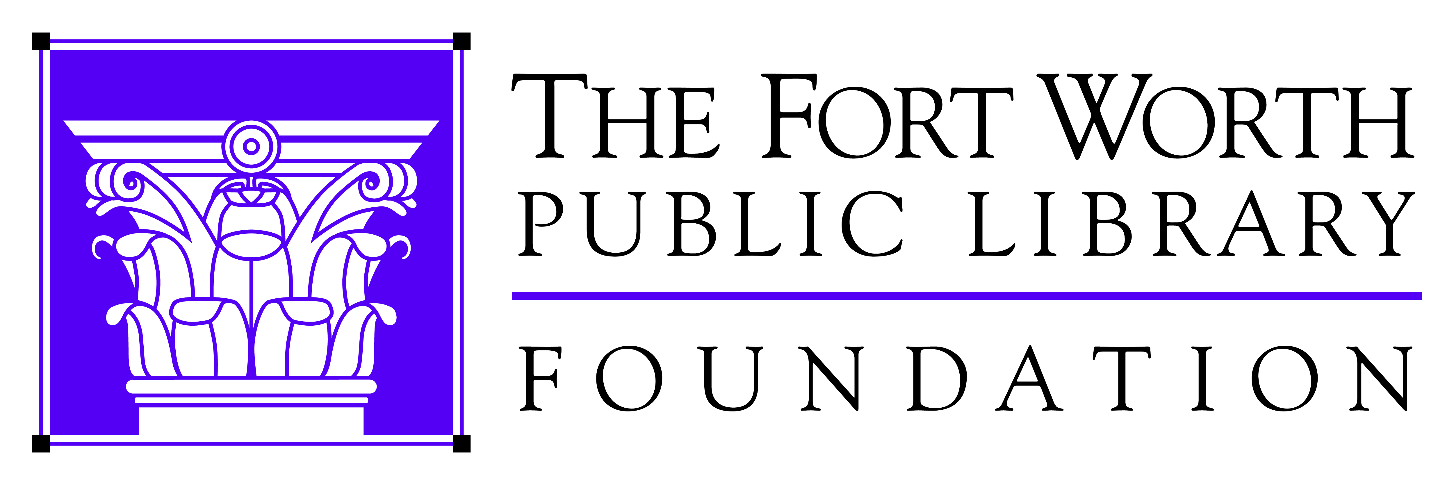 Fort Worth Public Library Foundation horizontal logo