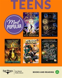 Graphic of the top teen books for 2024.