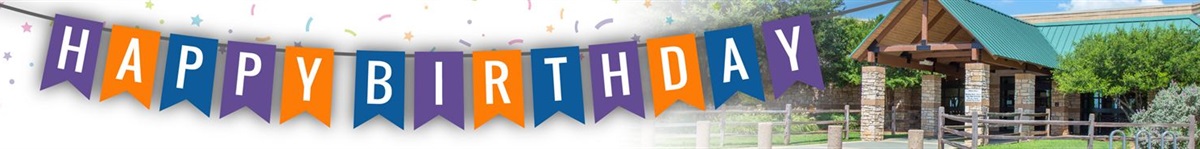 Horizontal banner featuring a picture of the front of Summerglen Library and the words 