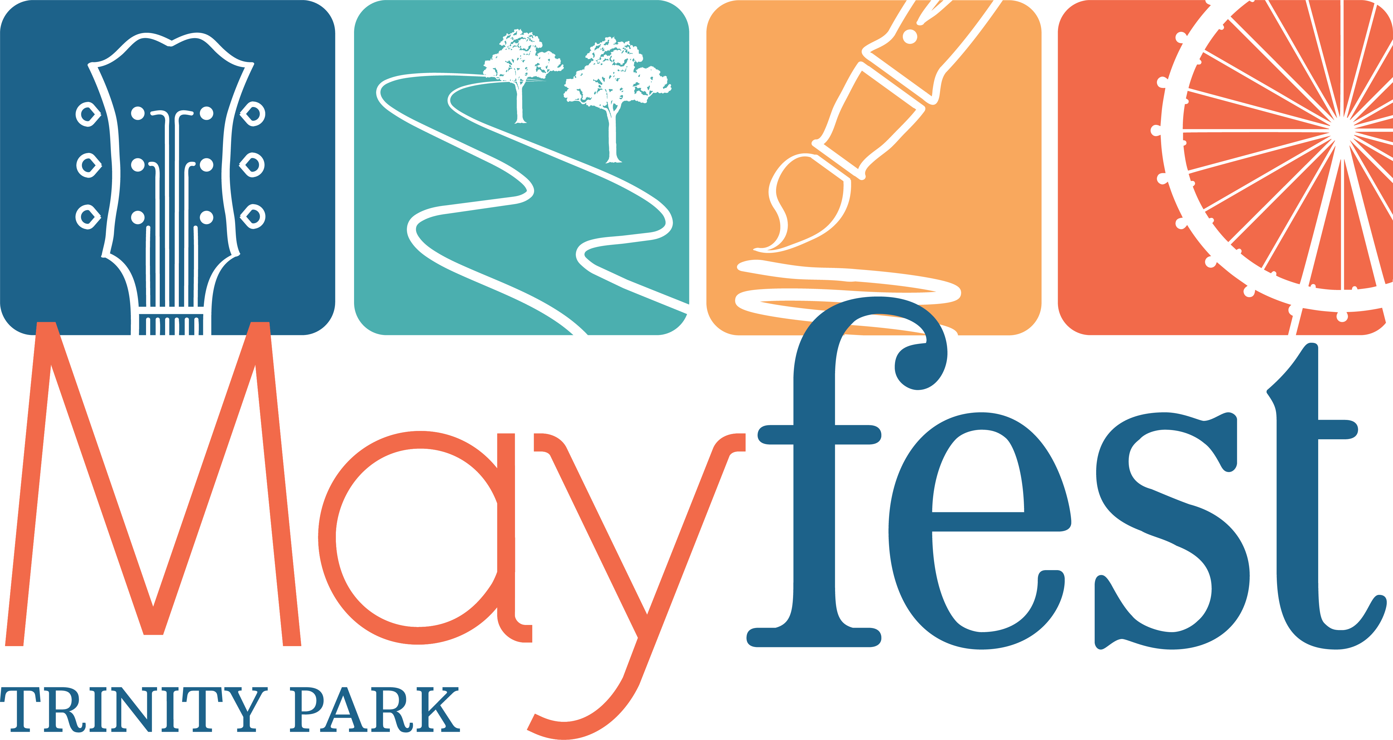 Mayfest logo. It says 