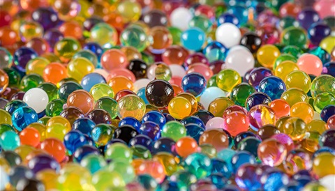 water sensory beads
