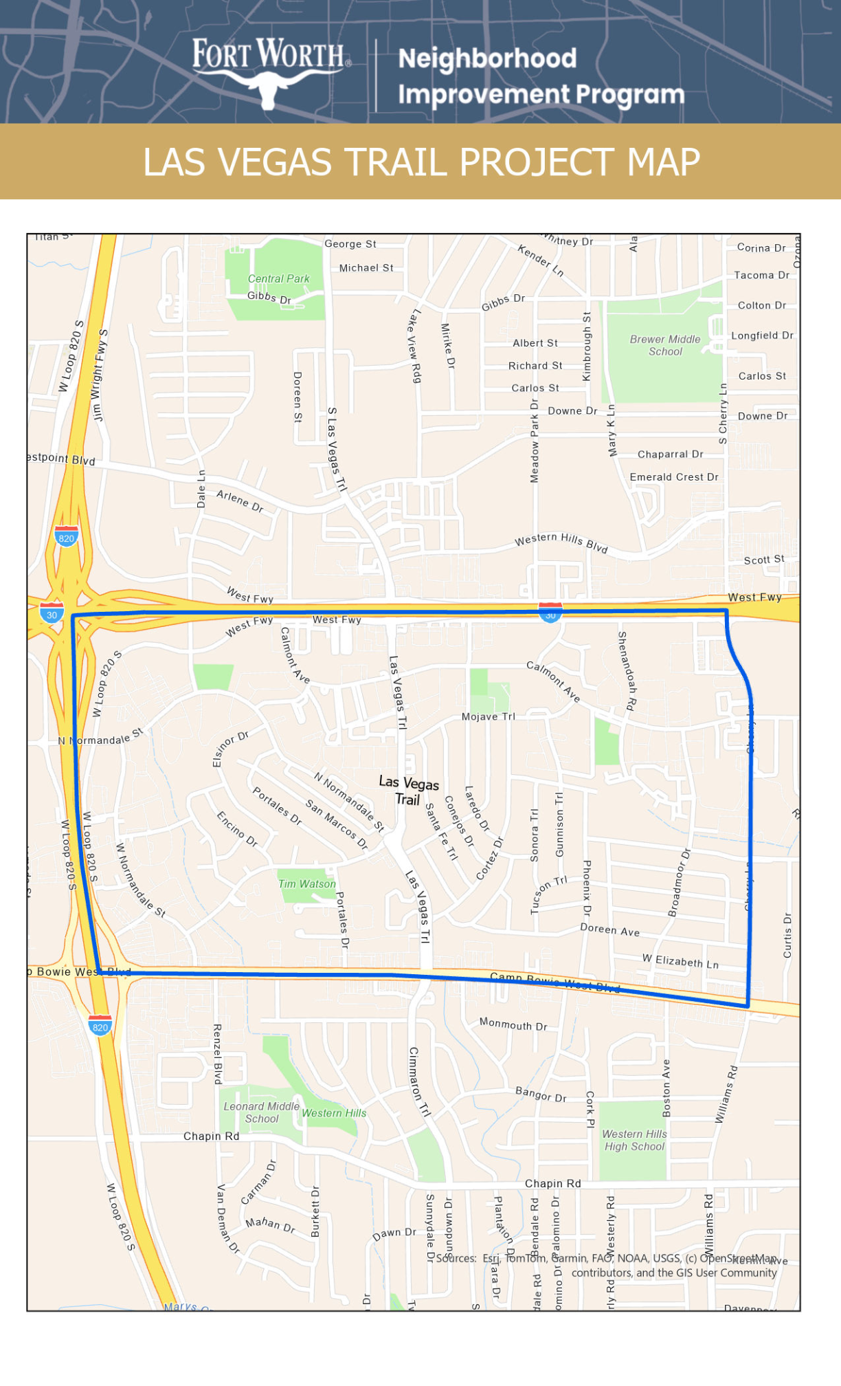 Las Vegas Trail Project MAP