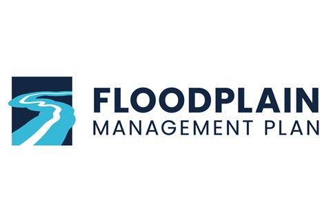 Graphic with text that says Floodplain Management Plan