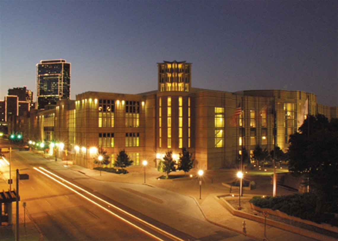 Fort Worth Convention Center at night